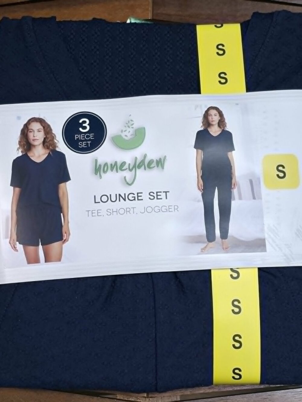Honeydew Woman's 3-piece Pajama Lounge Set Size S Blue Small